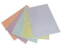 Opakowanie Karton obustronny paski 300g 24x34cm 5 ark MIX