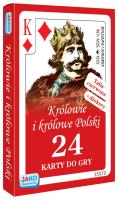 Karty do gry Królowie i królowe Polski 24 listki talia czerwona. Wydawca: Jako. SmakLiter.pl Opakowanie Karty do gry Królowie i królowe Polski 24 listki talia czerwona