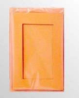 Opakowanie Karty passepartout prostokąt pomarańcz 10,5x15cm