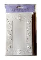 Karty tłoczone + koperty 5szt białe. Wydawca: Galeria Hobby. SmakLiter.pl Opakowanie Karty tłoczone + koperty 5szt białe