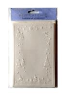 Opakowanie Karty tłoczone + koperty choinki 5szt