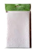 Karty tłoczone + koperty kwiaty białe 02 5szt. Wydawca: Galeria Hobby. SmakLiter.pl Opakowanie Karty tłoczone + koperty kwiaty białe 02 5szt