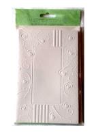 Karty tłoczone+koperty ornament serca creme05 5szt. Wydawca: Galeria Hobby. SmakLiter.pl Opakowanie Karty tłoczone+koperty ornament serca creme05 5szt