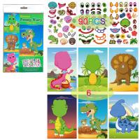 Opakowanie Karty z naklejkami - dinozaury