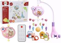 Opakowanie Karuzela do łóżeczka sterowana pilotem różowa