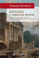 Katylina i tabulae novae. Autor: Tomasz Banach. SmakLiter.pl Okładka książki Katylina i tabulae novae