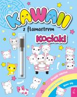 Kawaii z flamastrem. Kociaki. Autor: Klempas Patrycja. SmakLiter.pl Okładka książki Kawaii z flamastrem. Kociaki