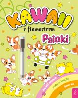 Kawaii z flamastrem. Psiaki. Autor: Klempas Patrycja. SmakLiter.pl Okładka książki Kawaii z flamastrem. Psiaki