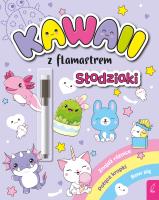 Kawaii z flamastrem. Słodziaki. Autor: Klempas Patrycja. SmakLiter.pl Okładka książki Kawaii z flamastrem. Słodziaki