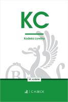 KC. Kodeks cywilny wyd. 54. Autor: Opracowanie zbiorowe. SmakLiter.pl Okładka książki KC. Kodeks cywilny wyd. 54