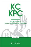 KC. KPC. Kodeks cywilny. Kodeks postępowania cywilnego. Edycja Sędziowska. Autor: opracowanie redakcyjne. SmakLiter.pl Okładka książki KC. KPC. Kodeks cywilny. Kodeks postępowania cywilnego. Edycja Sędziowska