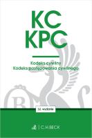 KC. KPC. Kodeks cywilny. Kodeks postępowania cywilnego. Edycja Sędziowska. Autor: Opracowanie zbiorowe. SmakLiter.pl Okładka książki KC. KPC. Kodeks cywilny. Kodeks postępowania cywilnego. Edycja Sędziowska