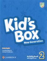 Kid's Box New Generation 2 Activity Book with Digital Pack. Autor: Nixon Caroline, Tomlinson Michael. SmakLiter.pl Okładka książki Kid's Box New Generation 2 Activity Book with Digital Pack