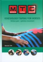 Kinesiology taping for horses. Autor: Renate Ettl. SmakLiter.pl Okładka książki Kinesiology taping for horses
