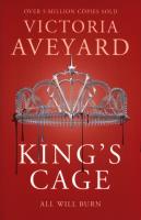 King's Cage. Autor: Victoria Aveyard. SmakLiter.pl Okładka książki King's Cage