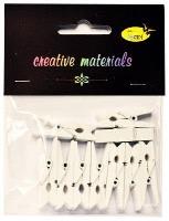 Opakowanie Klamerki białe 35mm 10szt