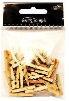 Opakowanie Klamerki drewniane naturalne 25mm 25szt