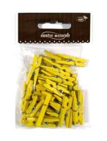 Opakowanie Klamerki drewniane żółte 30mm 25szt