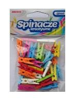 Opakowanie Klamerki kolorowe 7,5cm 12szt