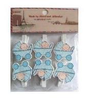 Opakowanie Klamerki ozdobne niemowlęce 6szt