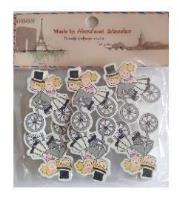 Opakowanie Klamerki ozdobne ślubne 6szt