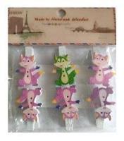 Opakowanie Klamerki ozdobne zwierzęce 6szt