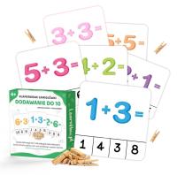 Opakowanie Klamerkowe zadania - Dodawanie do 10