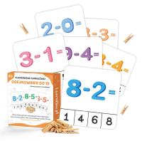 Opakowanie Klamerkowe zadania - Odejmowanie do 10