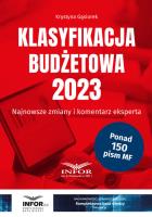 Klasyfikacja Budżetowa 2023. Autor: Gąsiorek Krystyna. SmakLiter.pl Okładka książki Klasyfikacja Budżetowa 2023