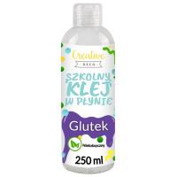 Klej w płynie przezroczysty do slime szkolny 250ml. Wydawca: Creative Deco. SmakLiter.pl Opakowanie Klej w płynie przezroczysty do slime szkolny 250ml