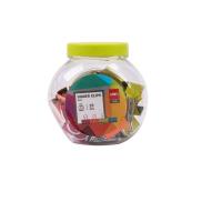 Opakowanie Klipsy 19mm 25szt mix kolorów DELI