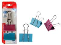 Klipsy biurowe kolorowe 2szt. Wydawca: MP Main Paper. SmakLiter.pl Opakowanie Klipsy biurowe kolorowe 2szt