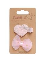 Klipsy z serduszkiem i kokardką. Wydawca: Coralico. SmakLiter.pl Opakowanie Klipsy z serduszkiem i kokardką