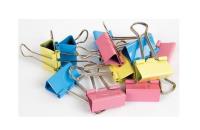 Opakowanie Klipy 32mm kolorowe 24szt.