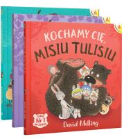 Kochamy Cię, Misiu Tulisiu /  Miś Tuliś kocha małe ptaszki / Miś Tuliś bawi się w chowanego. Autor: David Melling. SmakLiter.pl Okładka książki Kochamy Cię, Misiu Tulisiu /  Miś Tuliś kocha małe ptaszki / Miś Tuliś bawi się w chowanego