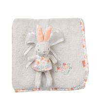 Opakowanie Kocyk z maskotką zajączek