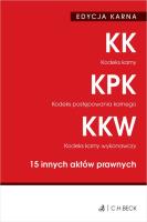 Kodeks karny. Kodeks postępowania karnego. Kodeks karny wykonawczy. 15 innych aktów prawnych wyd. 49. Autor: Opracowanie zbiorowe. SmakLiter.pl Okładka książki Kodeks karny. Kodeks postępowania karnego. Kodeks karny wykonawczy. 15 innych aktów prawnych wyd. 49