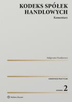 Okładka książki Kodeks spółek handlowych. Komentarz