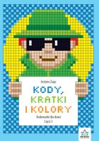 Kody, kratki i kolory cz.3. Autor: Zając Justyna. SmakLiter.pl Okładka książki Kody, kratki i kolory cz.3