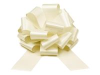 Opakowanie Kokarda dekoracyjna DIY złamana biel 40cm