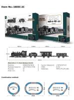 Kolejka na baterie światło i dźwięk 6/12. Wydawca: Rastar. SmakLiter.pl Opakowanie Kolejka na baterie światło i dźwięk 6/12