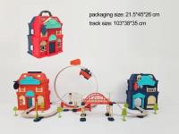 Opakowanie Kolejka z dwoma stacjami w walizeczce 83el