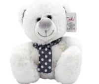 Opakowanie Kolekcja srebrna miś biały 25cm