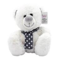 Opakowanie Kolekcja srebrna miś biały 35cm