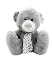 Opakowanie Kolekcja srebrna miś szary 35cm