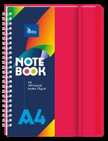 Kołonotatnik A4/100K kratka PP czerwony. Wydawca: TETIS. SmakLiter.pl Opakowanie Kołonotatnik A4/100K kratka PP czerwony