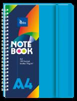 Kołonotatnik A4/100K kratka PP niebieski. Wydawca: TETIS. SmakLiter.pl Opakowanie Kołonotatnik A4/100K kratka PP niebieski