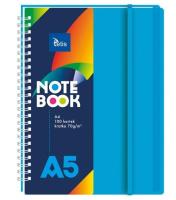 Kołonotatnik A5/100K kratka PP niebieski. Wydawca: TETIS. SmakLiter.pl Opakowanie Kołonotatnik A5/100K kratka PP niebieski
