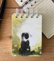 Opakowanie Kołonotes A7 SSN36 Pies Border collie i stokrotki