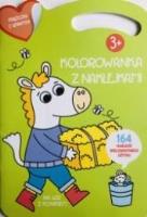 Kolorowana z naklejkami. Na wsi z koniekiem. Autor:   Praca zbiorowa. SmakLiter.pl Okładka książki Kolorowana z naklejkami. Na wsi z koniekiem